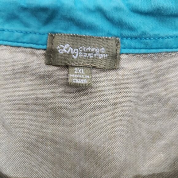 Lifted Research Group LRG Short Sleeve Button Down Pocket Shirt Men's 2XL 0890 - Picture 6 of 8